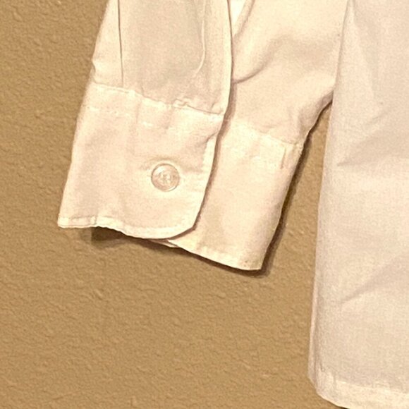 MODIT long sleeve white Shirt with embroidered applique, rhinestones and stars M - Picture 3 of 10